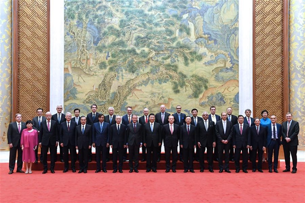 Xi Meets Executives Of Famous Multinational Companies China cn
