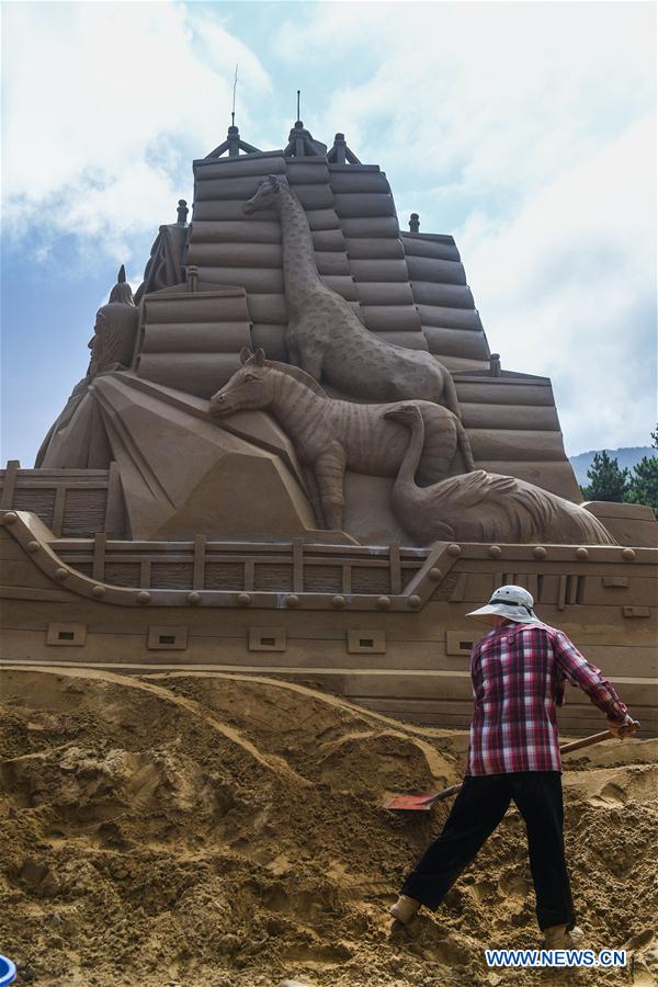 Zhoushan Int L Sand Sculpture Festival To Kick Off In E China S