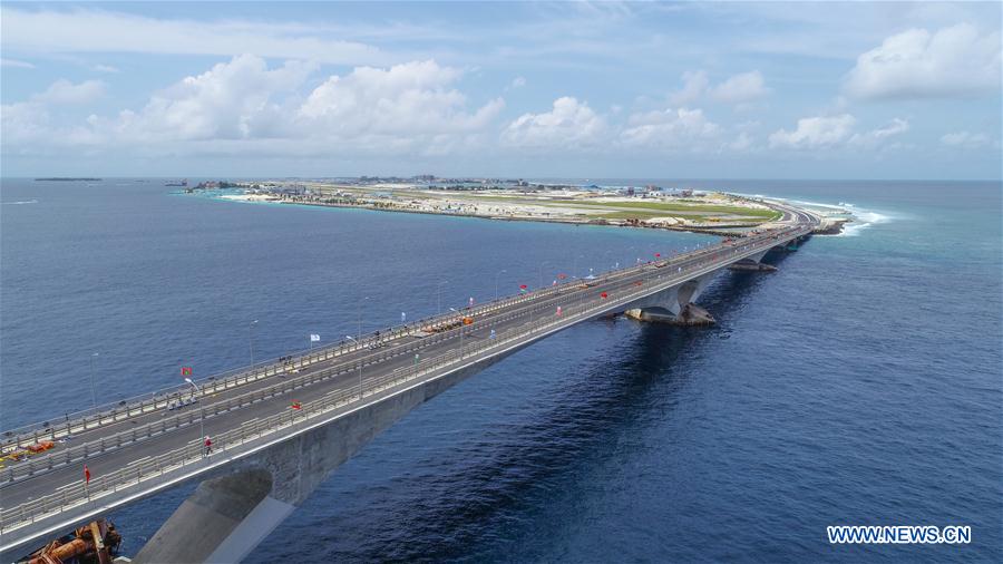 china-maldives friendship bridge opens to traffic