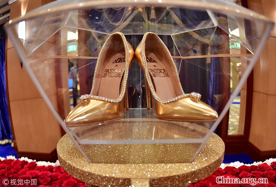 世界上最贵的鞋子亮相镶数百颗钻石价值1700万美元