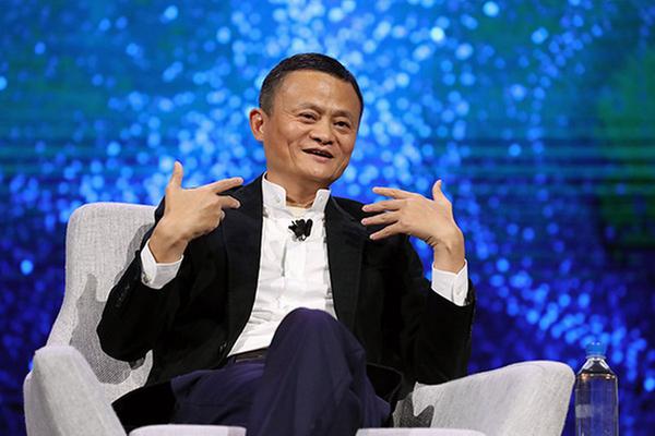 Jack Ma, chairman of the Chinese e-commerce giant Alibaba, is speaking during a Keynote Program at Gateway'17 in Detroit, US, June 20, 2017. [Photo/Xinhua]