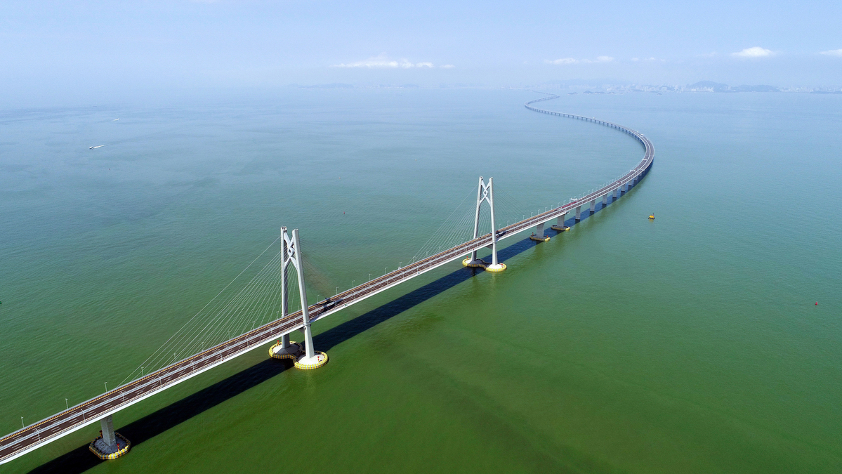 The Hong Kong-Zhuhai-Macao Bridge [File photo/Xinhua]