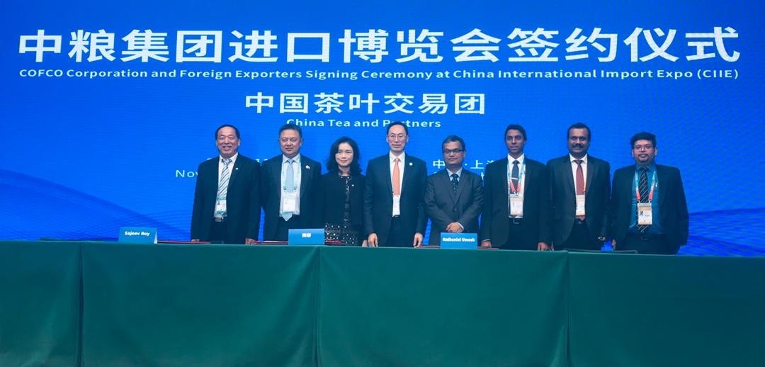 Chinese company COFCO (China Tea) signs a US$1 million contract with Indian company Jay Shree Tea & Industries Ltd for importing of Indian black tea to China.