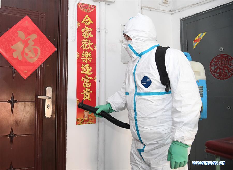 Beijing Carries Out Disinfection Work To Curb Spread Of Novel