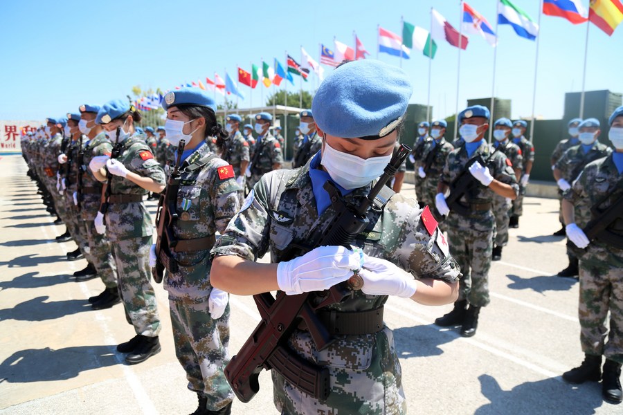 Chinese Peacekeepers In Lebanon Awarded UN Medal- China.org.cn