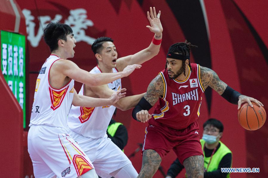 CBA league: Shenzhen Aviators vs. Jiangsu Dragons - Xinhua