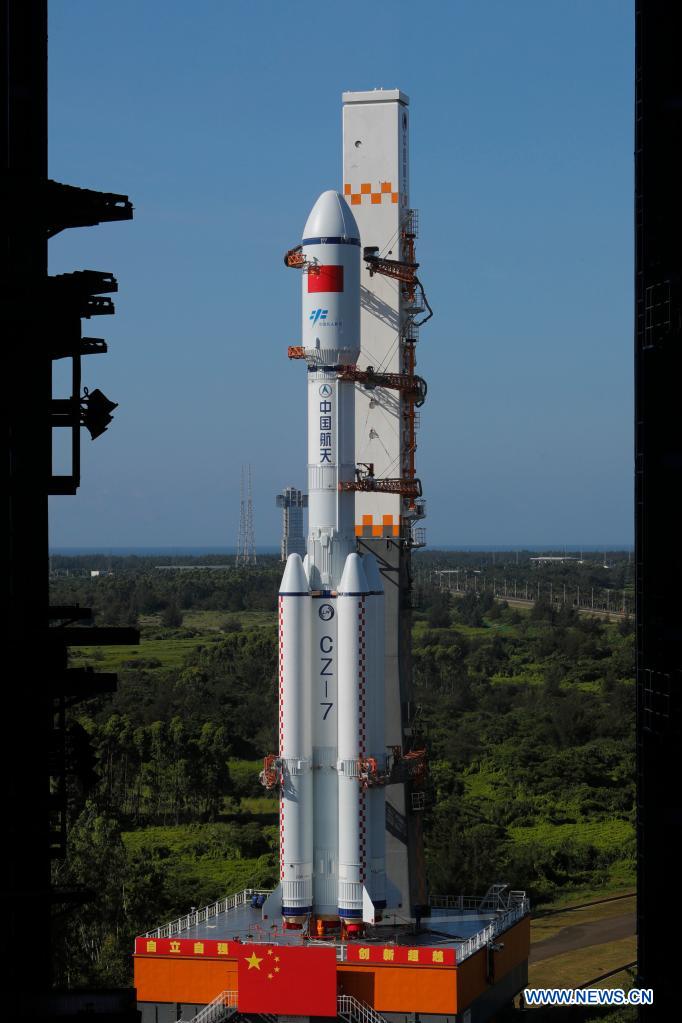 china prepares to launch tianzhou-2 cargo spacecraft