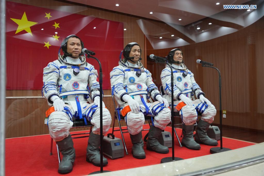 See Off Ceremony Held For Chinese Astronauts Of Shenzhou 12 Mission