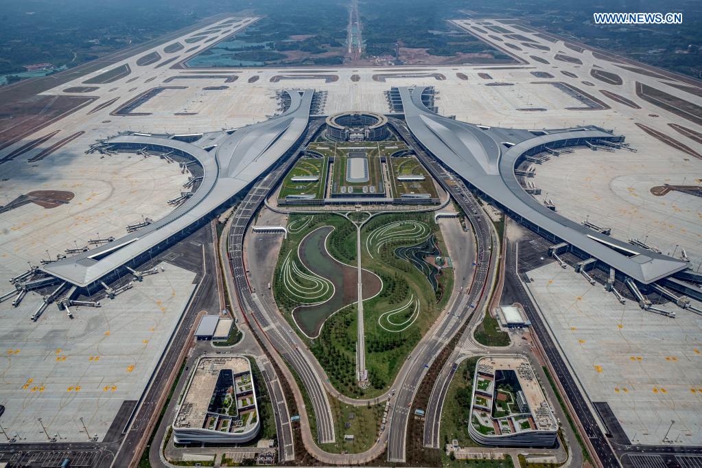 New airport opens to flights in China's Chengdu