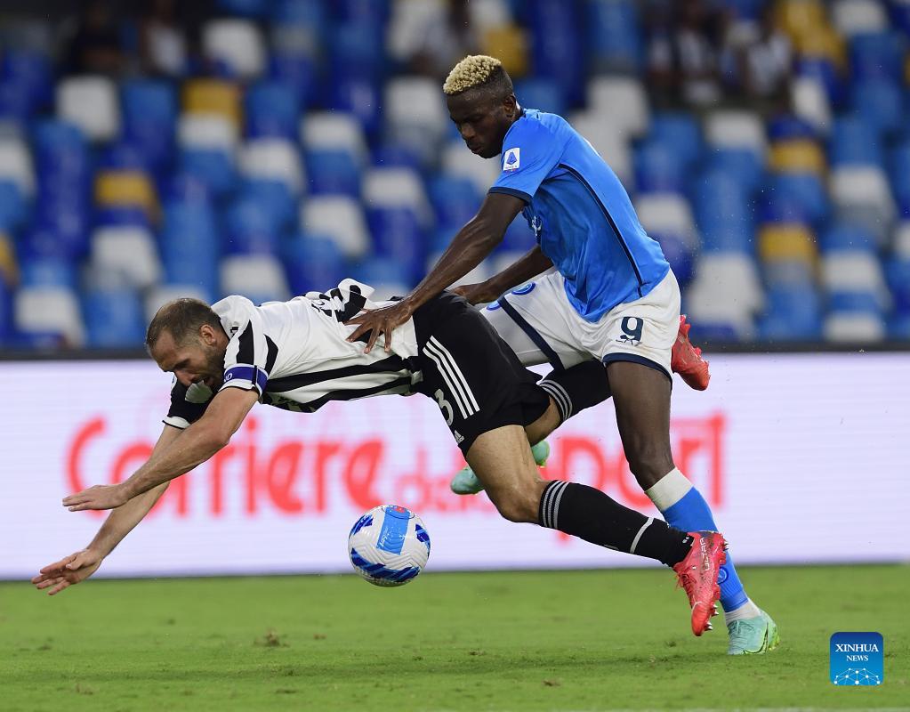 Serie A football match: FC Juventus vs. Spezia-Xinhua