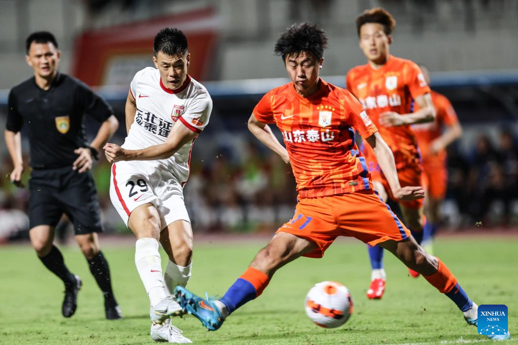 CSL match: Dalian Pro vs. Tianjin Jinmen Tiger-Xinhua