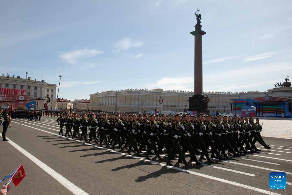 Russian St. Petersburg marks Victory Day with military parade, concerts
