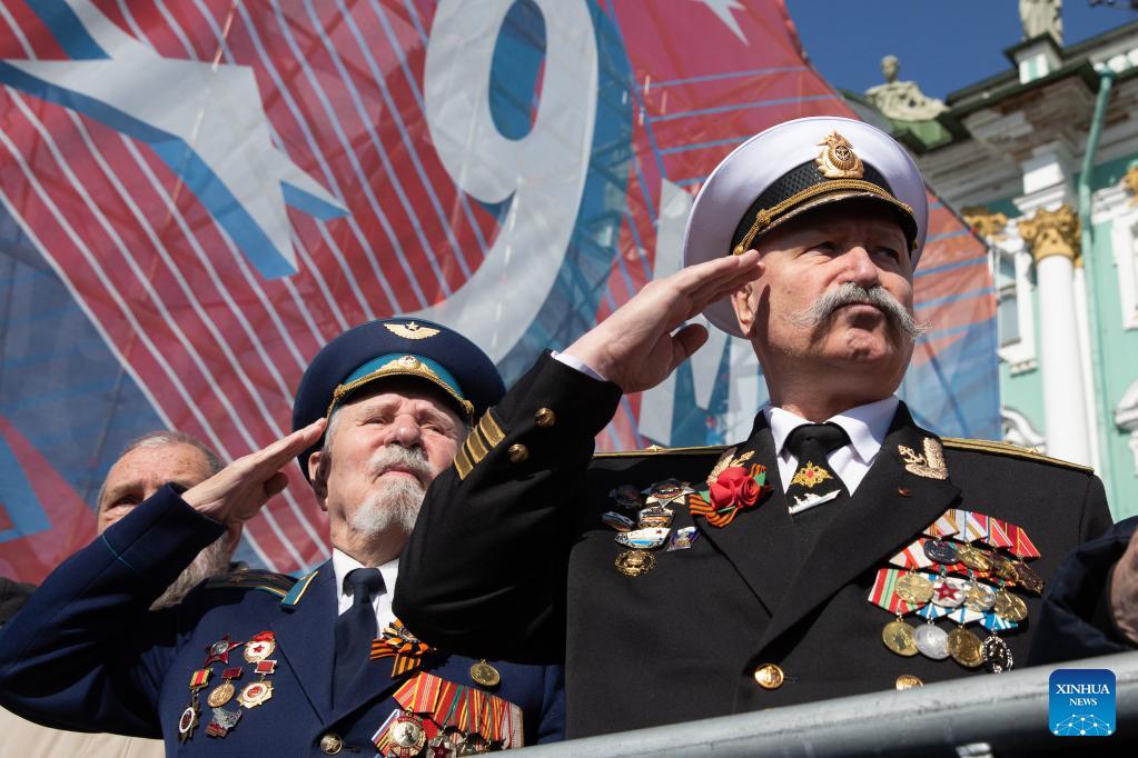 Russian St. Petersburg marks Victory Day with military parade, concerts