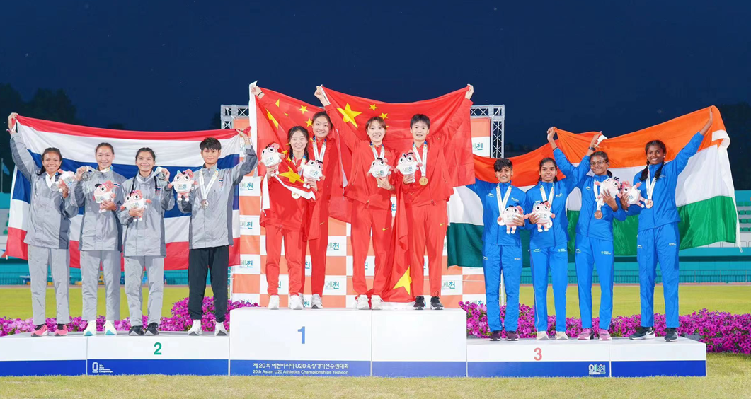 Liu Xiajun wins gold and silver at 20th Asian U20 Athletics Championships  _
