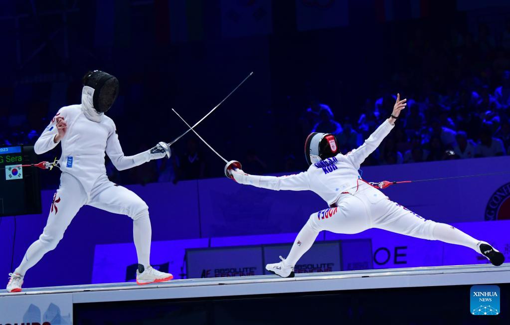 China's Lin takes bronze on Day 1 of Asian Fencing Championships