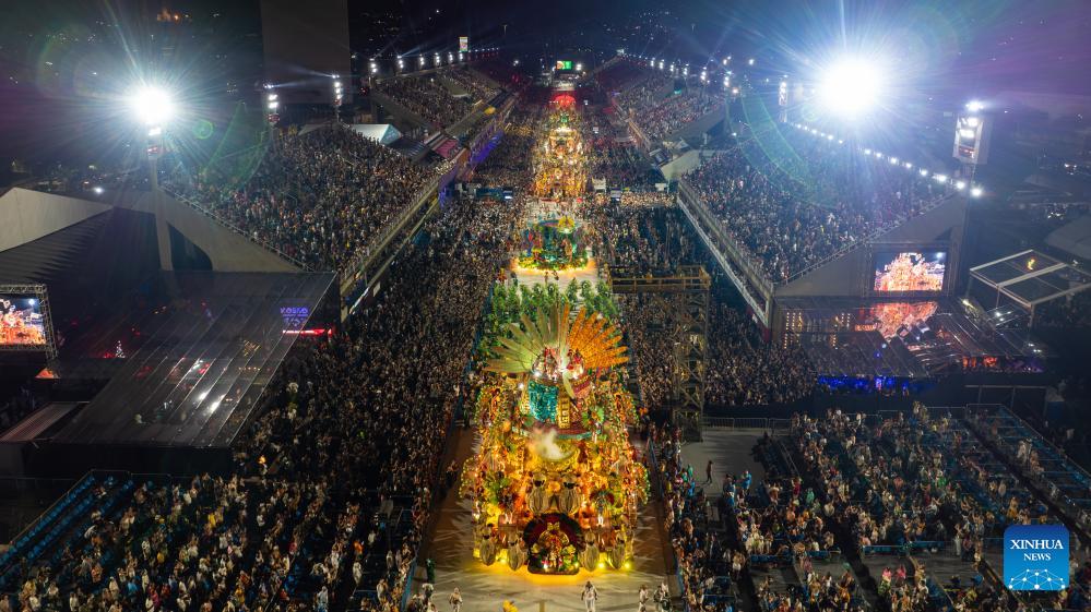 In pics: carnival parade in Rio de Janeiro, Brazil-Xinhua