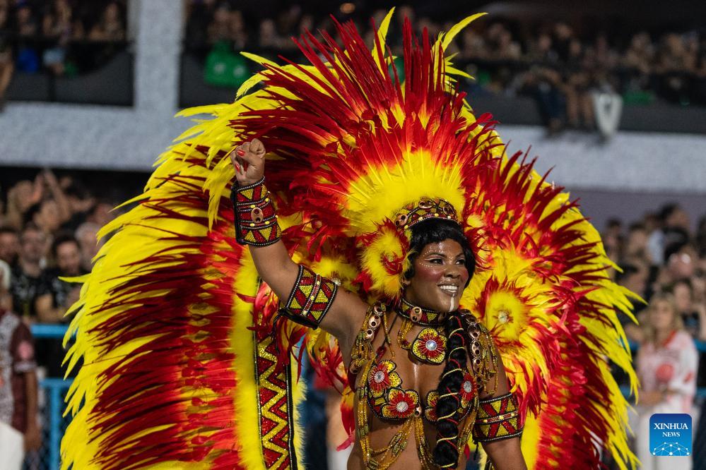 Carnival parade held in Rio de Janeiro, Brazil