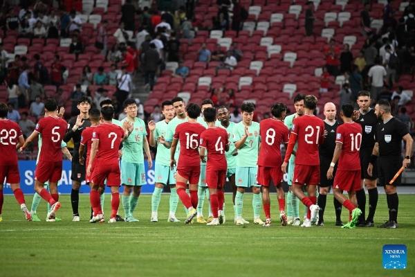 China draws with Singapore in 2026 FIFA World Cup qualifier