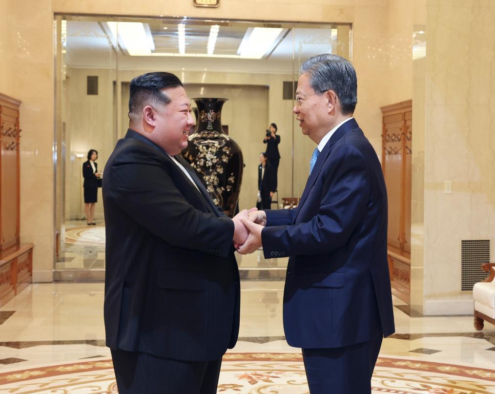 China's top legislator meets DPRK top leader