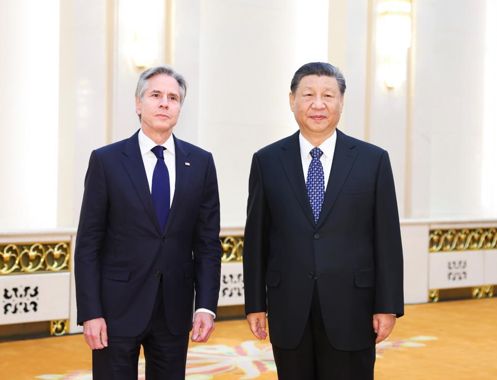 Xi meets US secretary of state