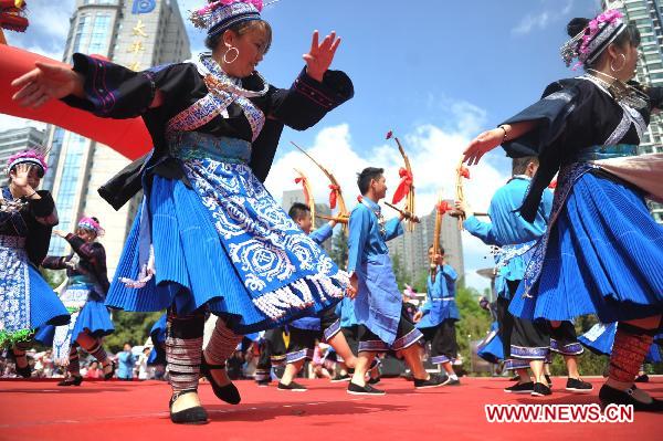 Miao ethnic group celebrate Yanu Festival - China.org.cn