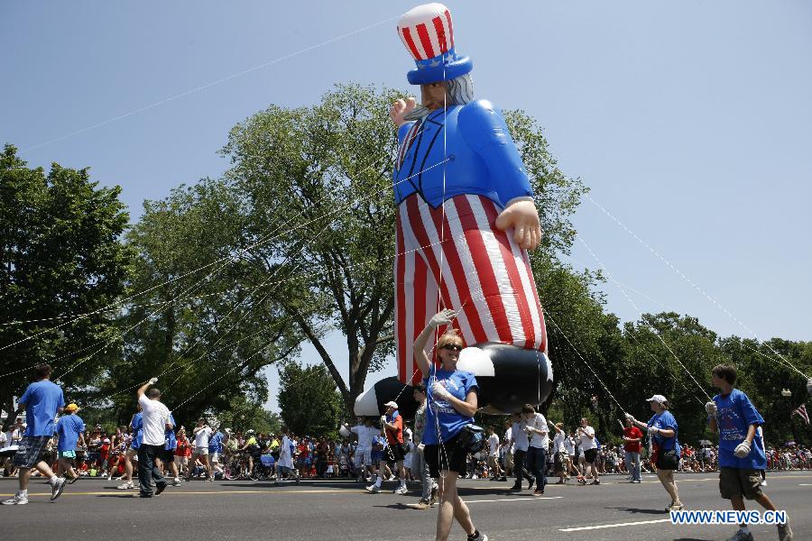 Americans take part in Independence Day parade - China.org.cn