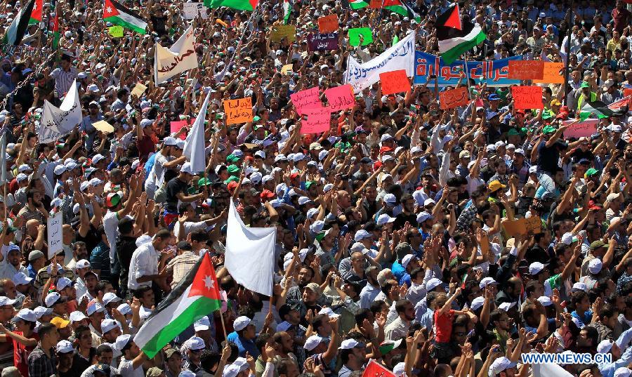 Mass demonstration staged in Jordan - China.org.cn