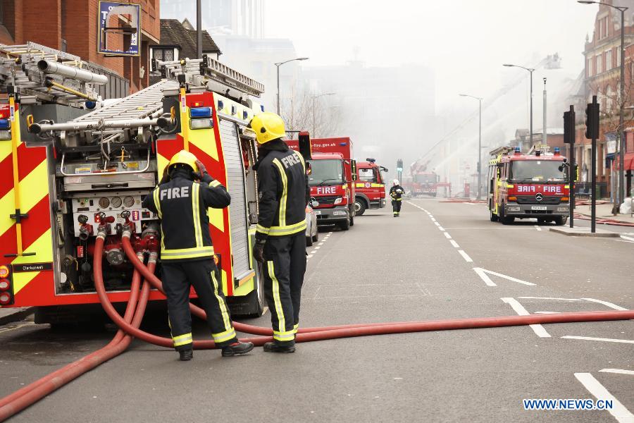 Fire breaks out in south east London- China.org.cn