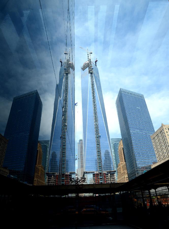 Spire installed on WTC tower, making it 1776 feet- China.org.cn