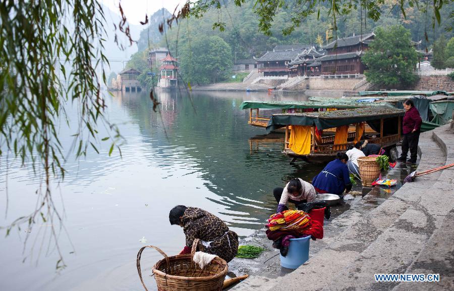 Scenery of Biancheng Town in C. China's Hunan - China.org.cn