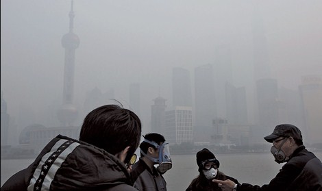 PM2.5 hits 390mg in smog-bound Shanghai - China.org.cn