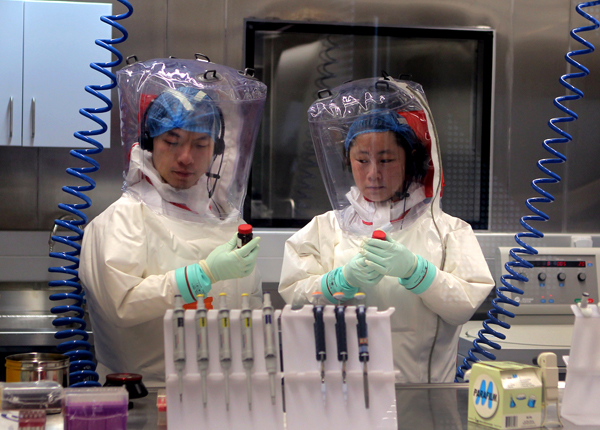 Top-level lab gears up to study Ebola virus- China.org.cn