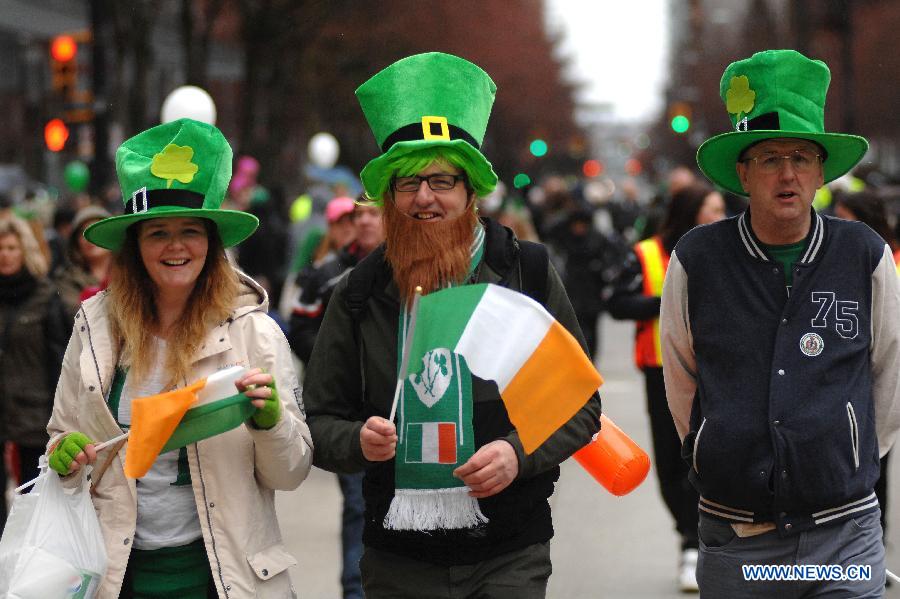 St. Patrick's Day Parade marked in Vancouver- China.org.cn