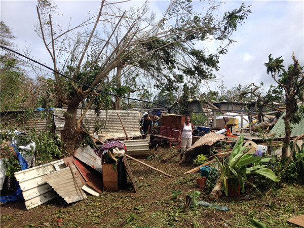 Aftermath of Cyclone Pam in Vanuatu - China.org.cn