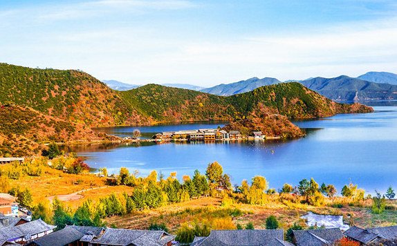 Wonderful autumn scenery of Lugu Lake - China.org.cn