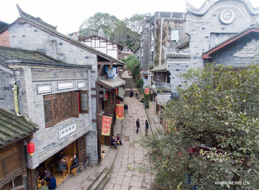 Aerial photos of Anju ancient town in SW China - China.org.cn