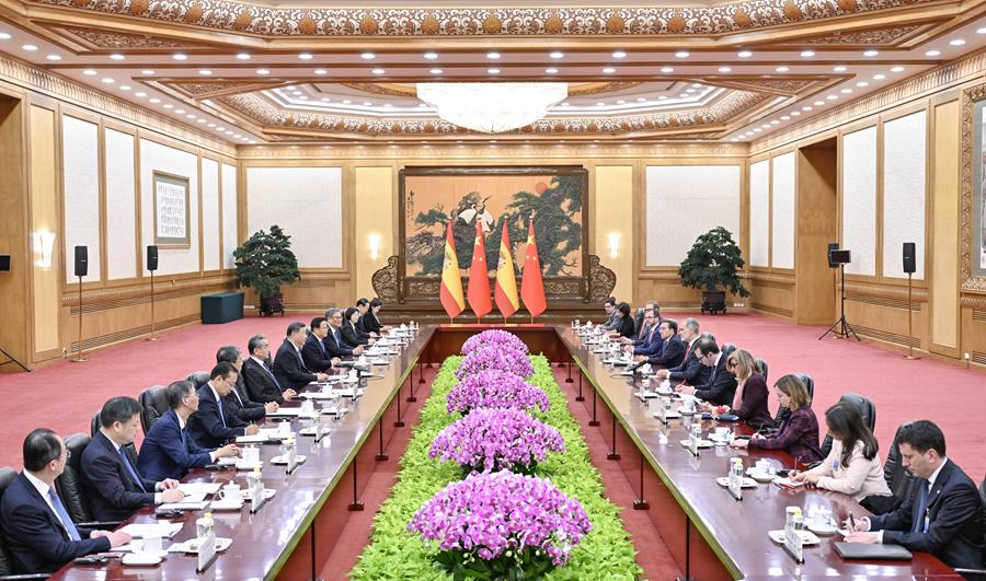 习近平会见西班牙国王费利佩六世_习近平外交思想和新时代中国外交