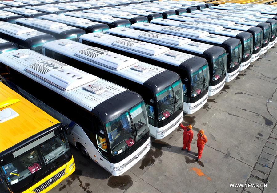 More than 500 buses in E China ready to be exported to Africa- China.org.cn