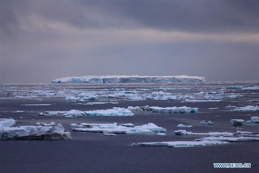 China's polar icebreaker enters floating ice area during 36th Antarctic ...