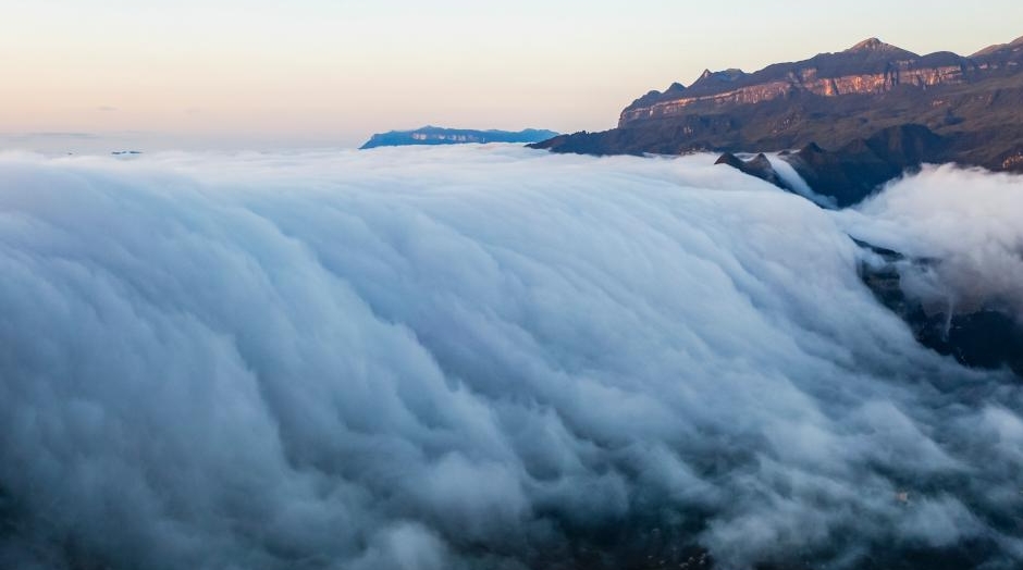 Scenery of clouds over Jinfo Mountain in SW China's Chongqing- China.org.cn